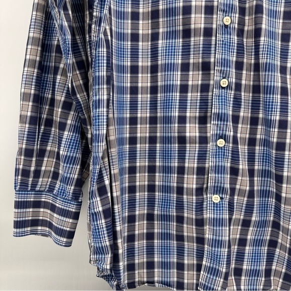Peter Millar Plaid Long Sleeve Button Down Shirt Size XL - Picture 4 of 13